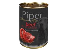 Консерва Piper Platinum Pure при чувствителна храносмилателна система-  с телешко и кафяв ориз 400гр